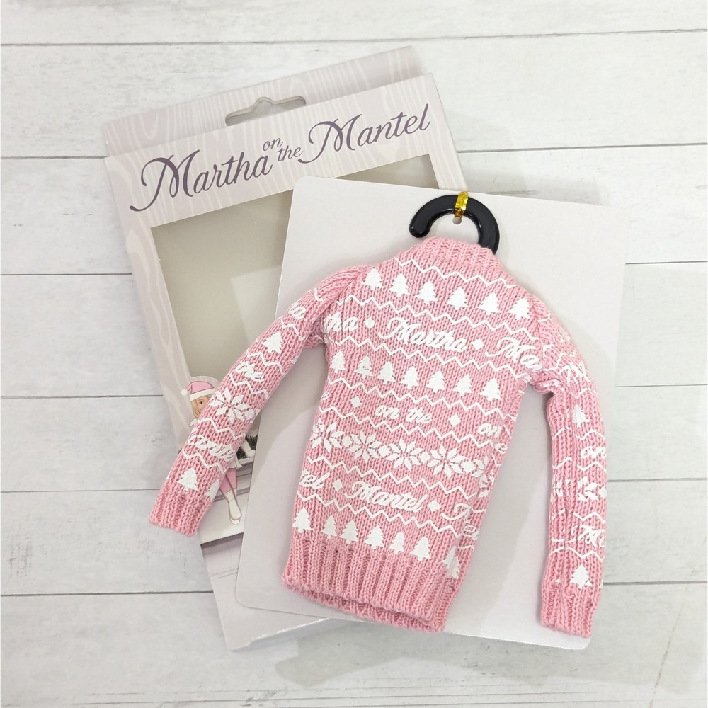 Martha Stewart on The Mantel Pink Sweater Collectible Christmas Ornament